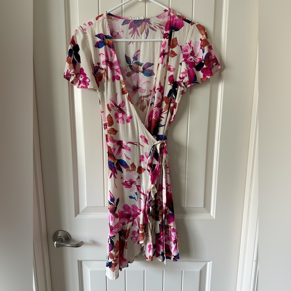 Lovestitch Making Moves Mini Wrap Dress